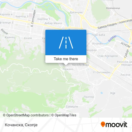 Кочанска map