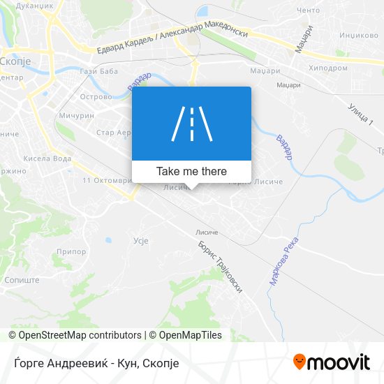Ѓорге Андреевиќ - Кун map