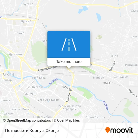 Петнаесети Корпус map