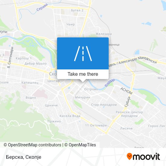 Берска map
