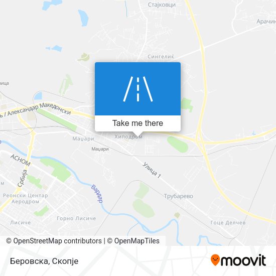 Беровска map