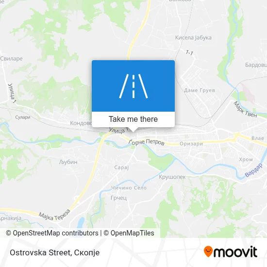 Ostrovska Street map
