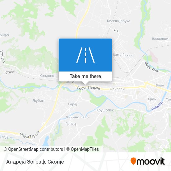 Андреја Зограф map