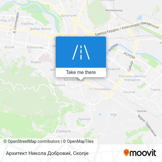 Архитект Никола Добровиќ map