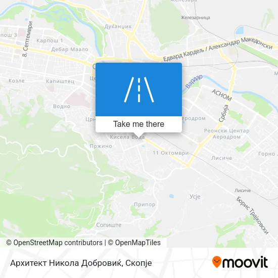 Архитект Никола Добровиќ map