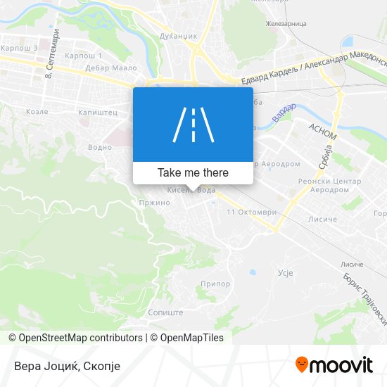 Вера Јоциќ map
