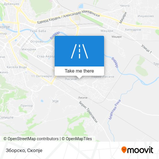 Зборско map