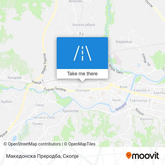 Македонска Преродба map