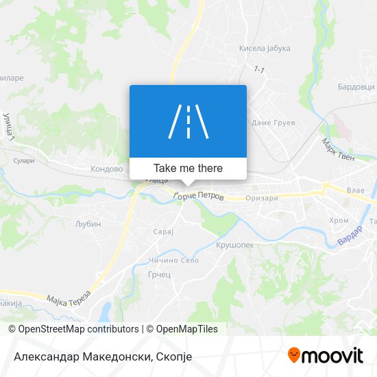 Αлександар Македонски map