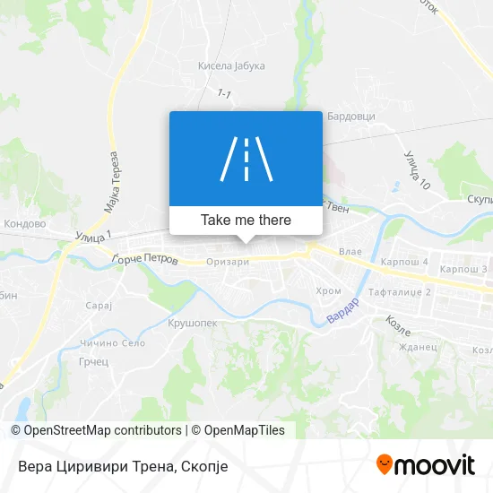 Вера Циривири Трена map