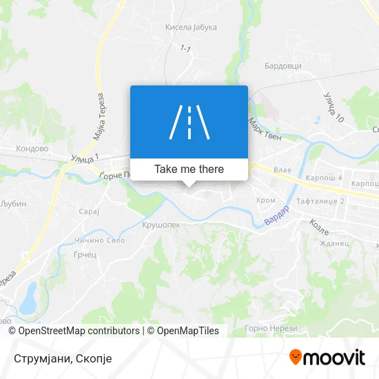 Струмјани map