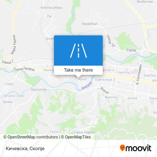Кичевска map