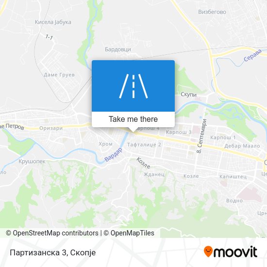Партизанска 3 map
