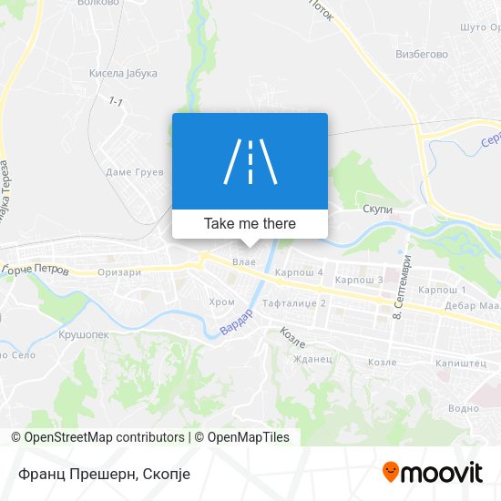 Франц Прешерн map