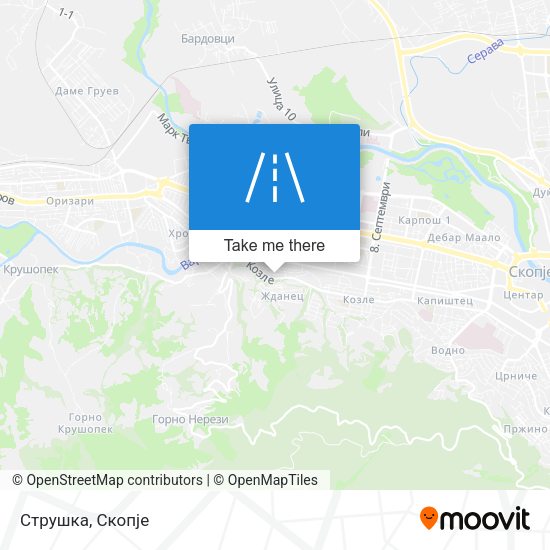 Струшка map