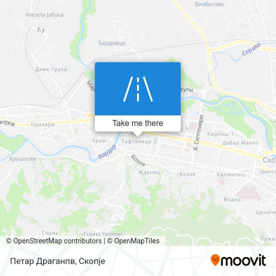 Петар Драганпв map