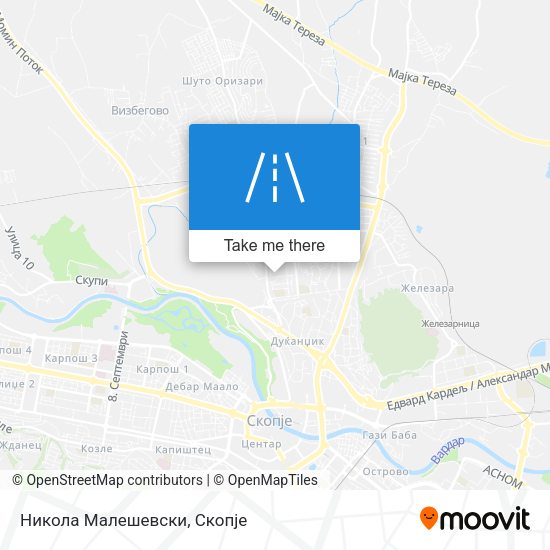 Никола Малешевски map