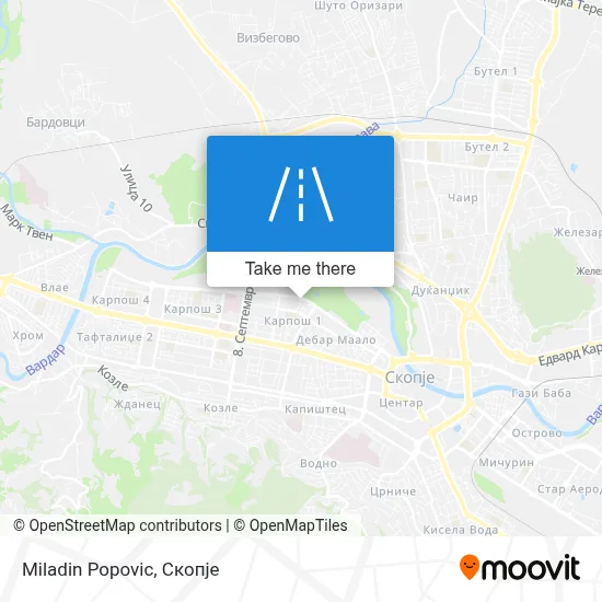 Миладин Поповиќ map