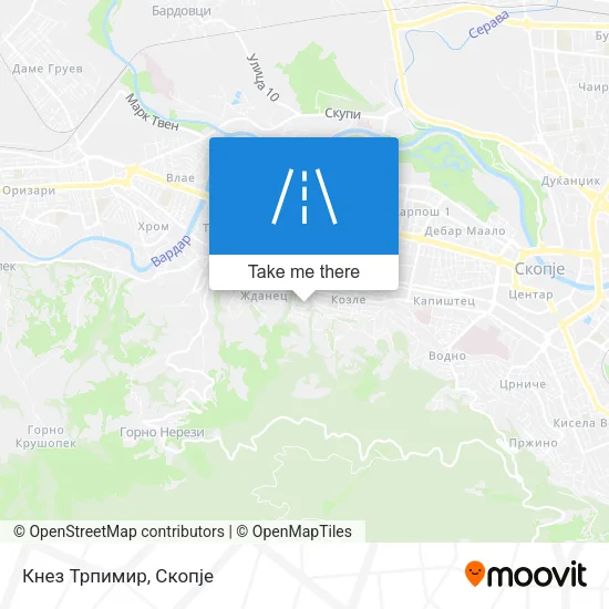 Кнез Трпимир map