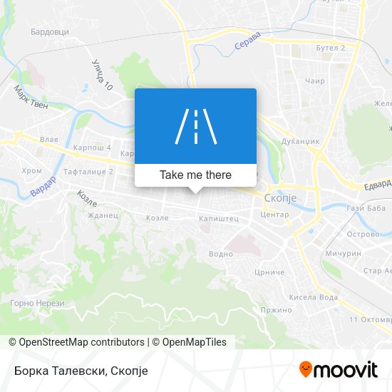 Борка Талевски map