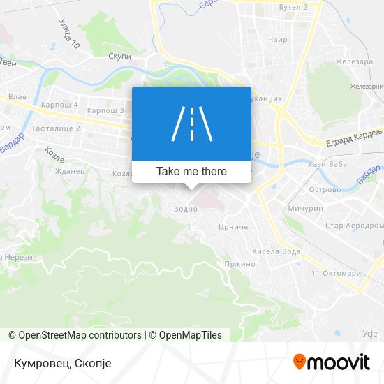 Кумровец map