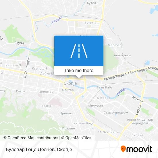 Булевар Гоце Делчев map