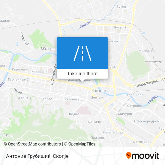 Антоние Грубишиќ map