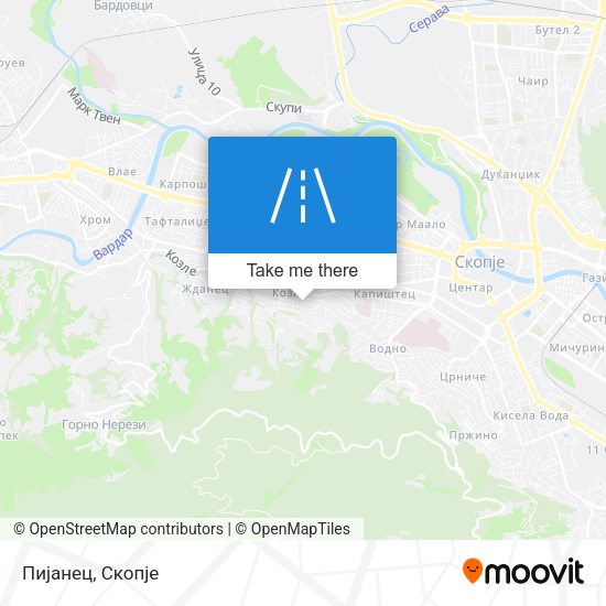 Пијанец map