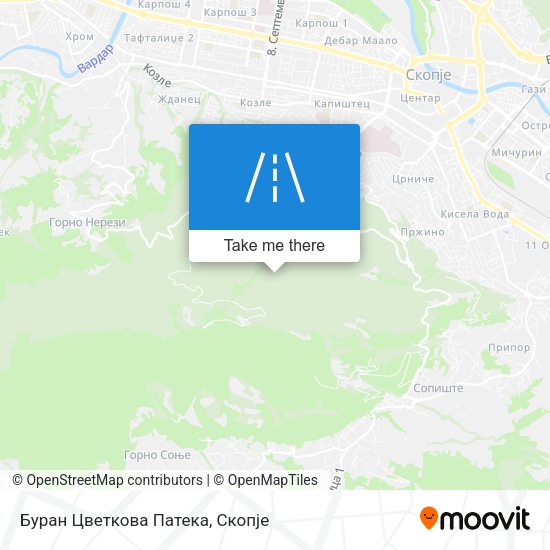 Буран Цветкова Патека map