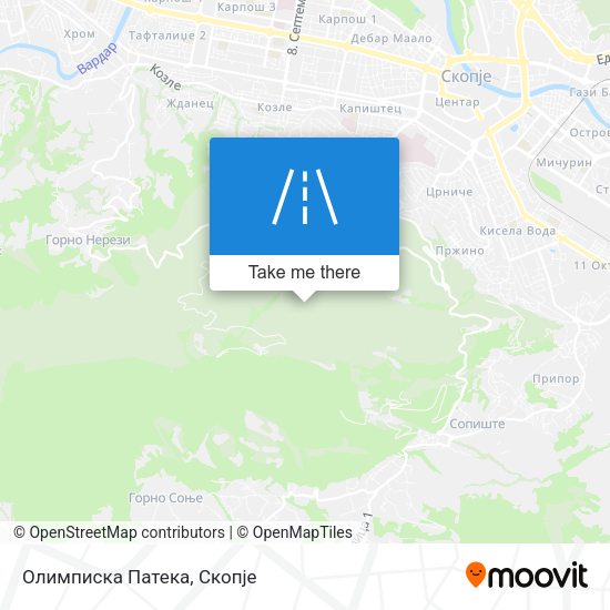 Олимписка Патека map