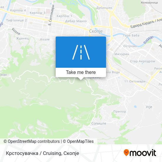 Крстосувачка / Cruising map
