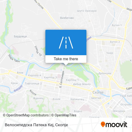 Велосипедска Патека Кеј map