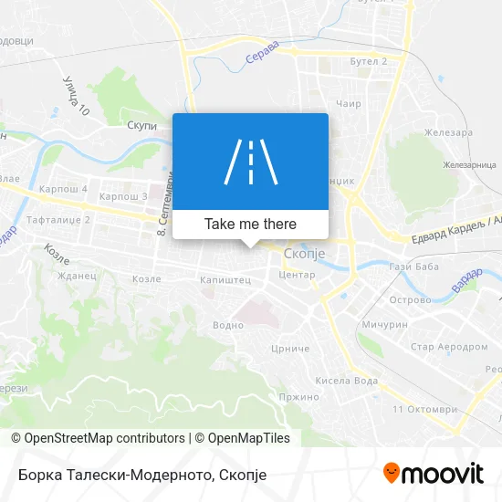 Борка Талески-Модерното map