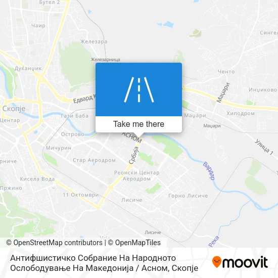 Антифшистичко Собрание На Народното Ослободување На Македонија / Асном map