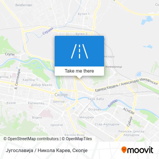 Југославија / Никола Карев map