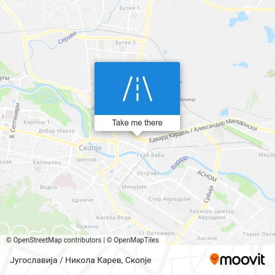 Југославија / Никола Карев map