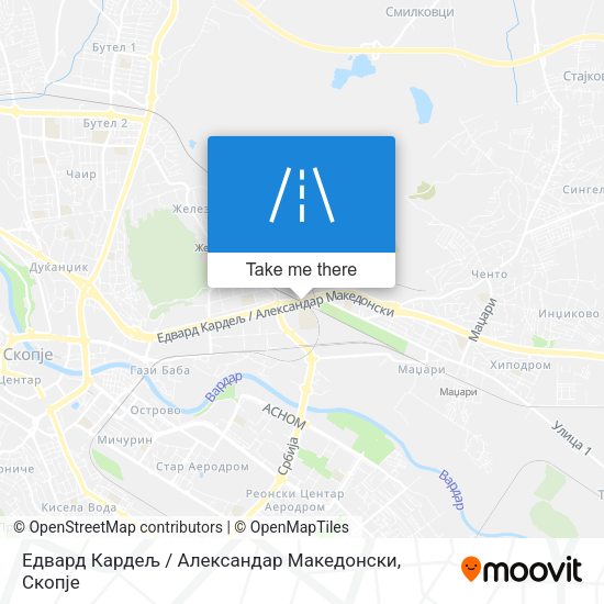 Едвард Кардељ / Александар Македонски map