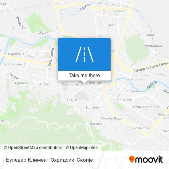 Булевар Климент Охридски map