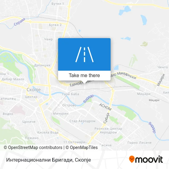 Интернационални Бригади map