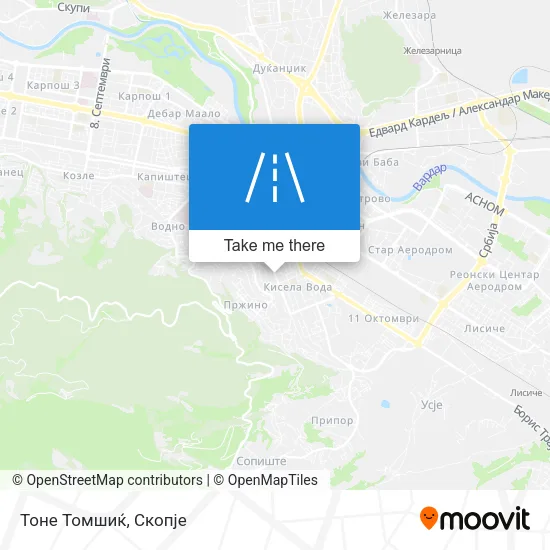 Тоне Томшиќ map