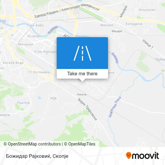 Божидар Рајковиќ map