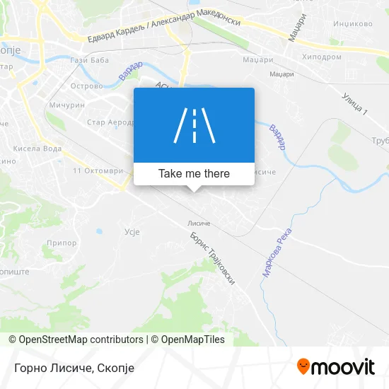 Горно Лисиче map