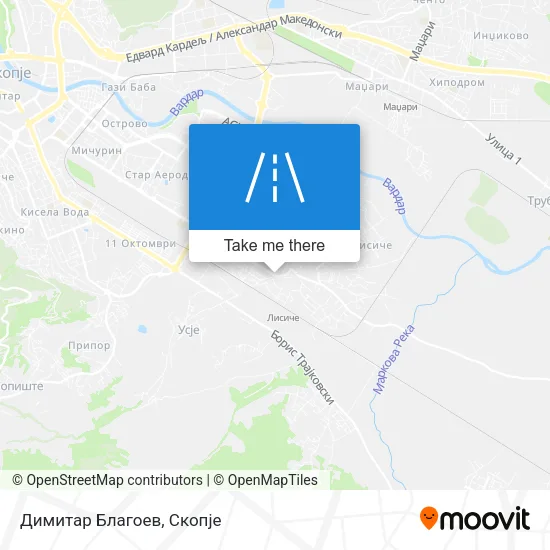 Димитар Благоев map