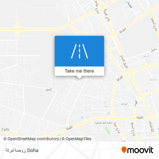 روضة لبرثة map