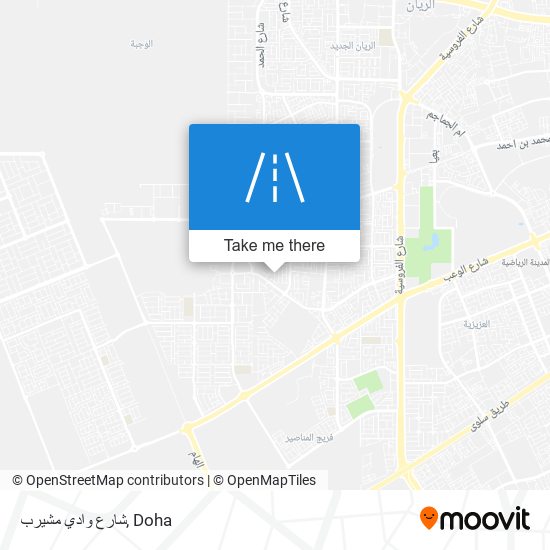 شارع وادي مشيرب map