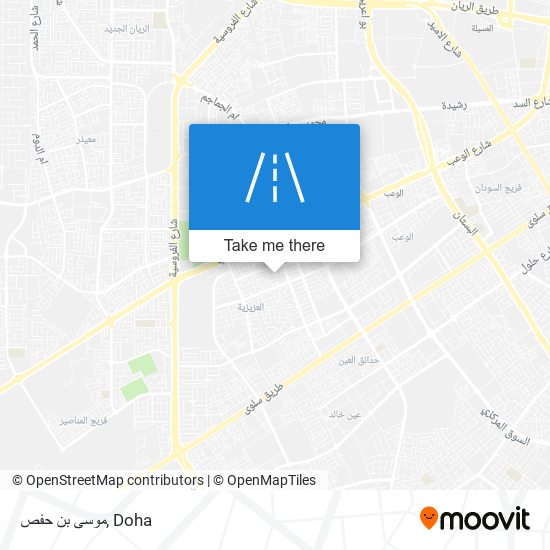 موسى بن حفص map