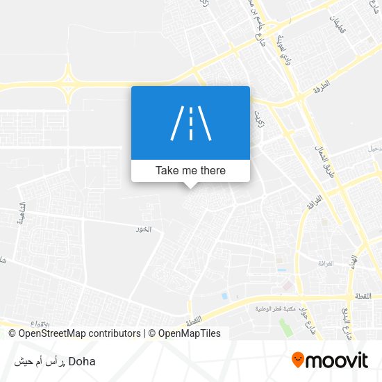 رأس أم حيش map