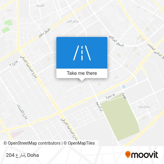 شارع 204 map