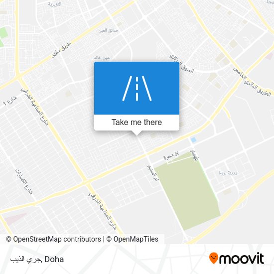 جري الذيب map
