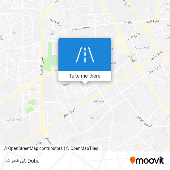 ابن الحارث map